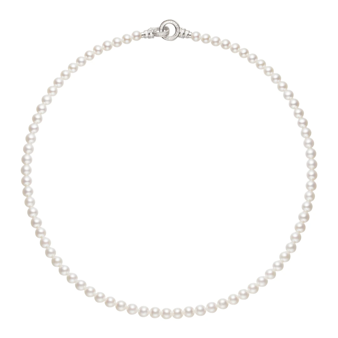 【大D】白珠项链/5-6MM