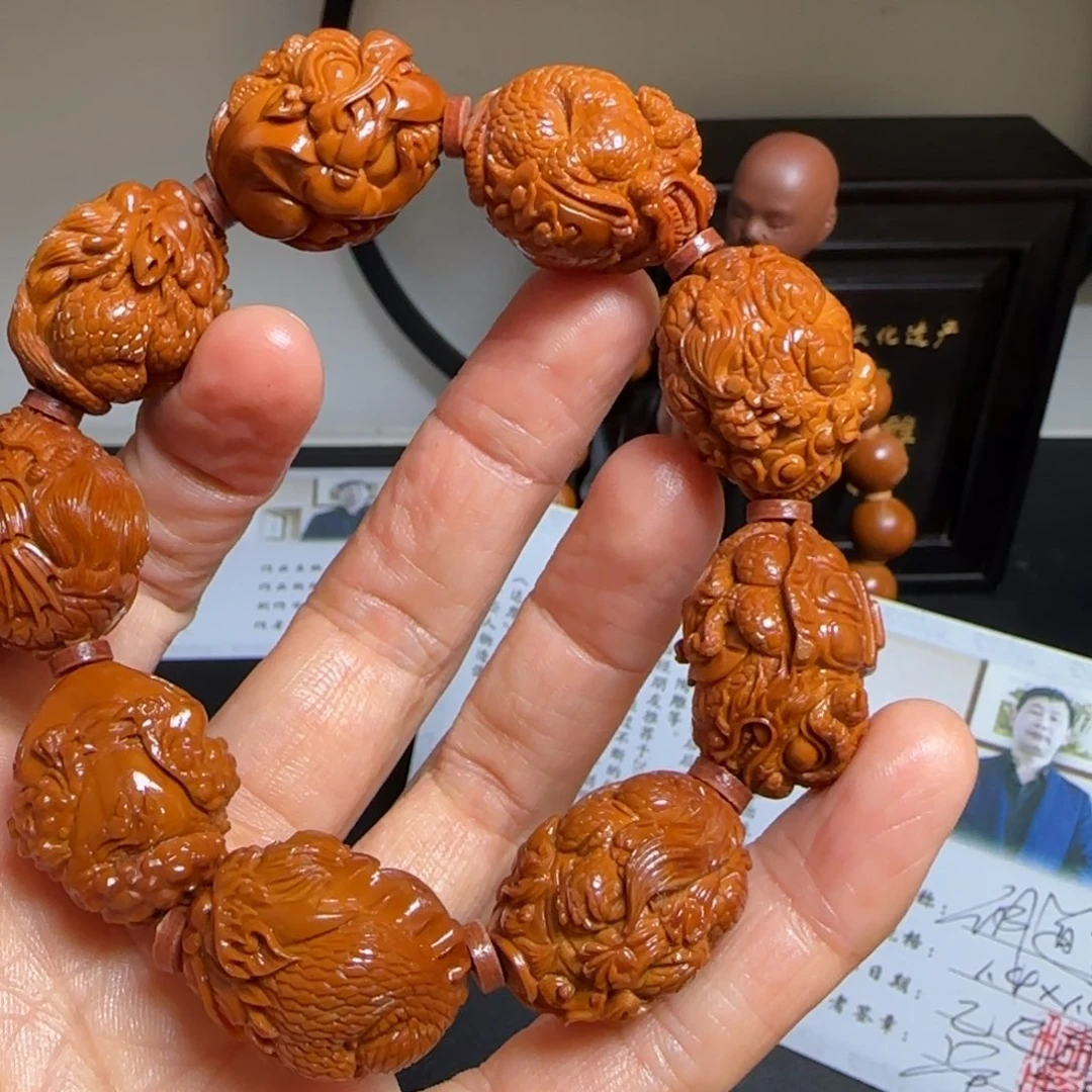 你***眼手串/手链橄榄核龙生九子