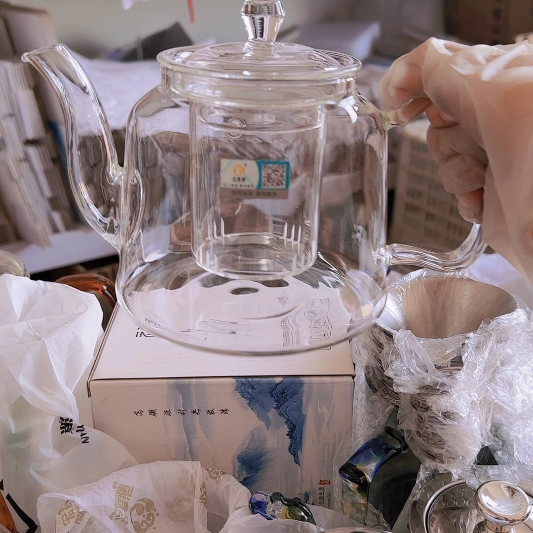 【闪购商品】高硼硅玻璃茶水分离H803全玻璃