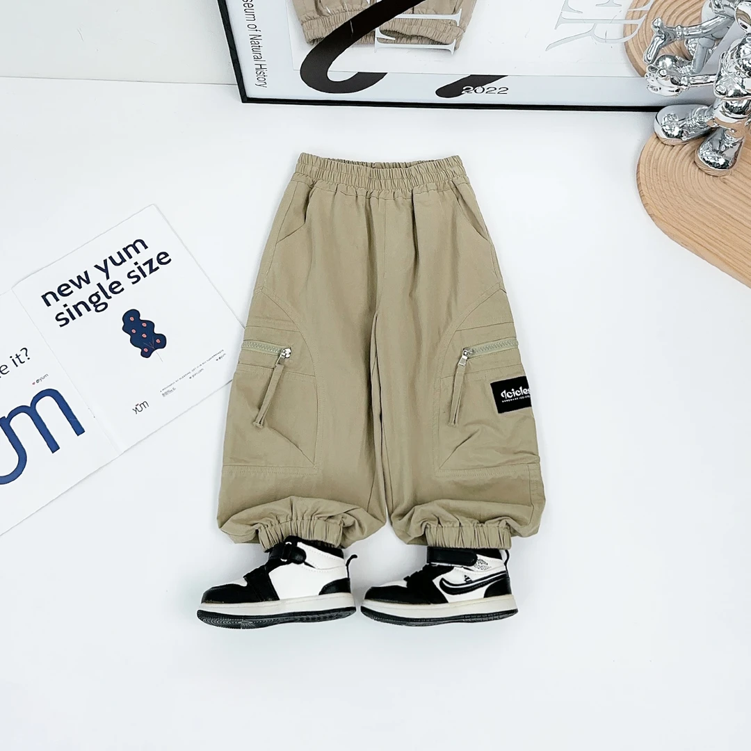 男童裤子春秋款儿童休闲裤2025新款春装潮 LL65059 悠悠童话童装