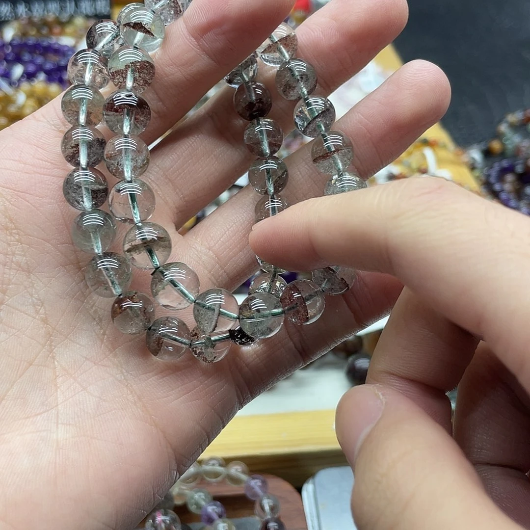 水晶手链未镶嵌多样性发货发一条