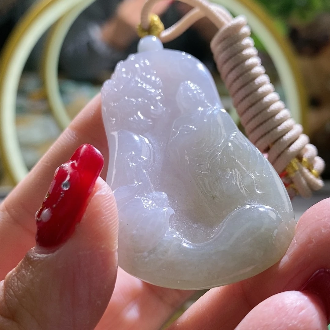 【闪购商品】翡翠颈饰未镶嵌阿咪