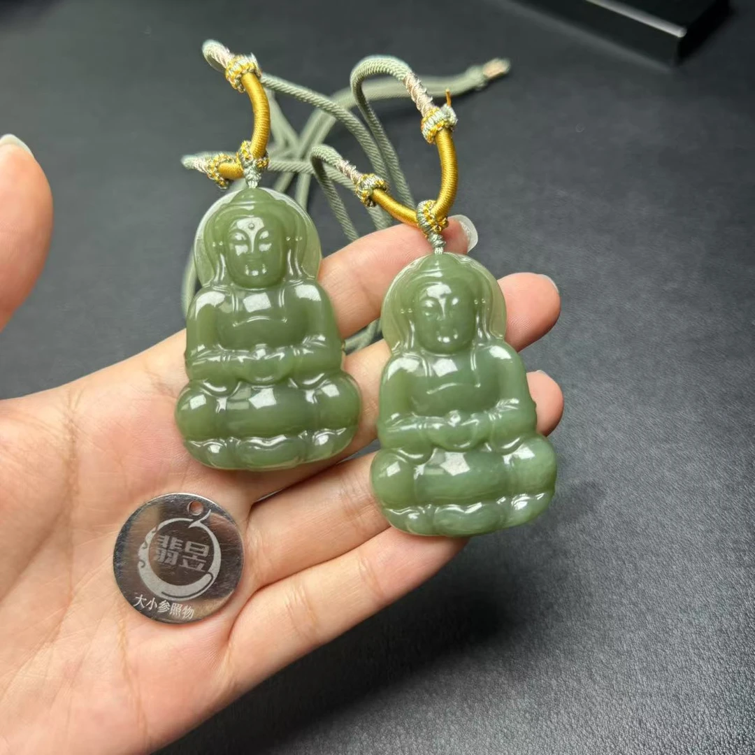 翡昱-N6-20527-和田玉观音吊坠/约50*31*11/多样性发其一D