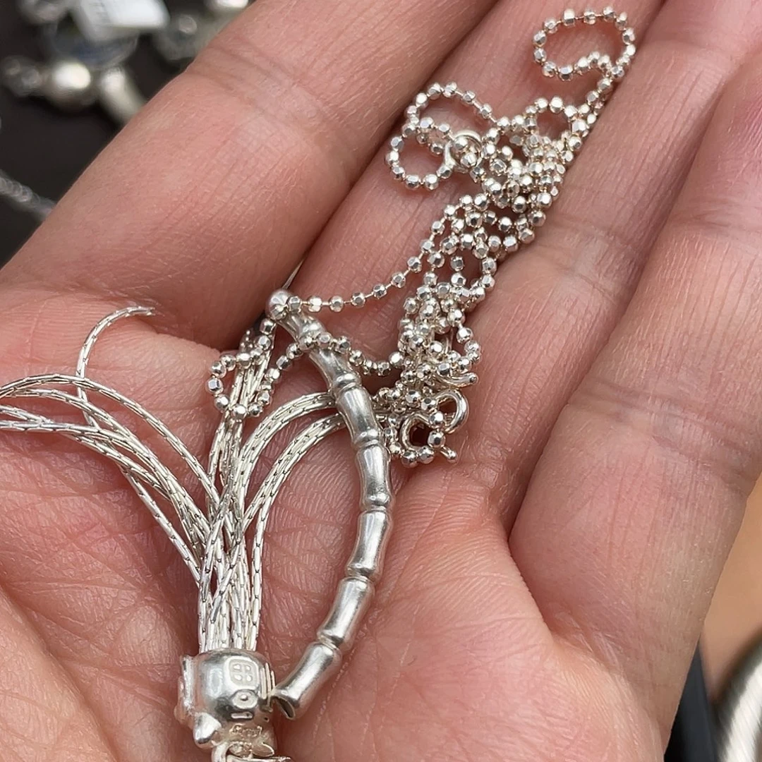 吊坠足银纯银时尚百搭吊坠