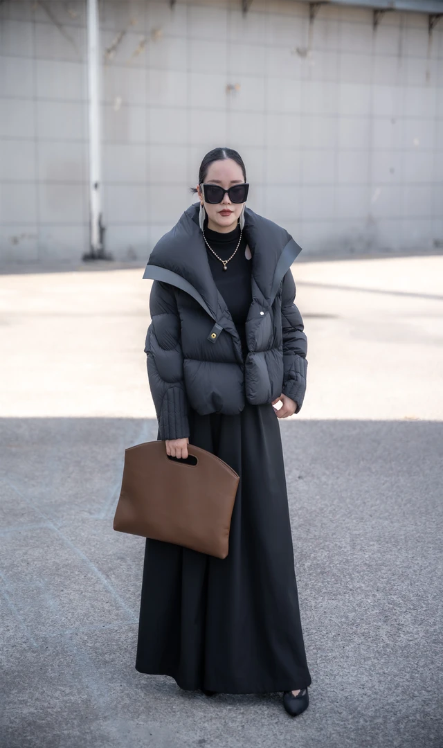 1807加绒加厚款防水优等品拉链修身简约冬季轻薄