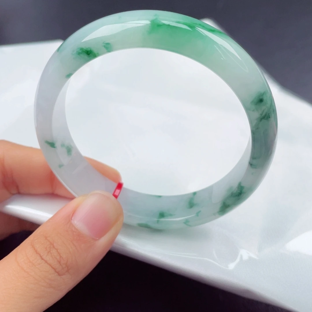 未镶嵌手镯翡翠5354正圈