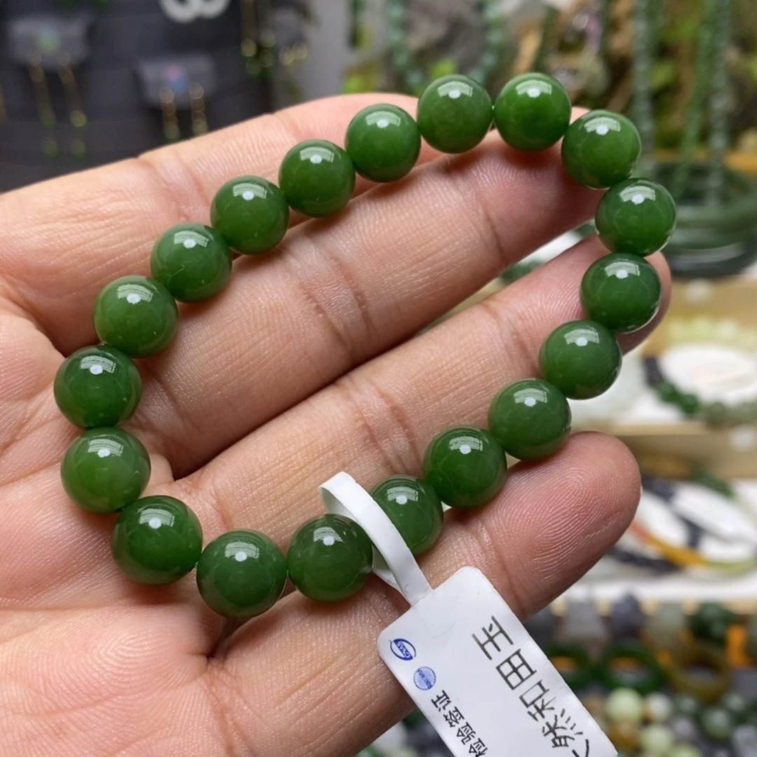 和田玉（碧玉）手链未镶嵌67