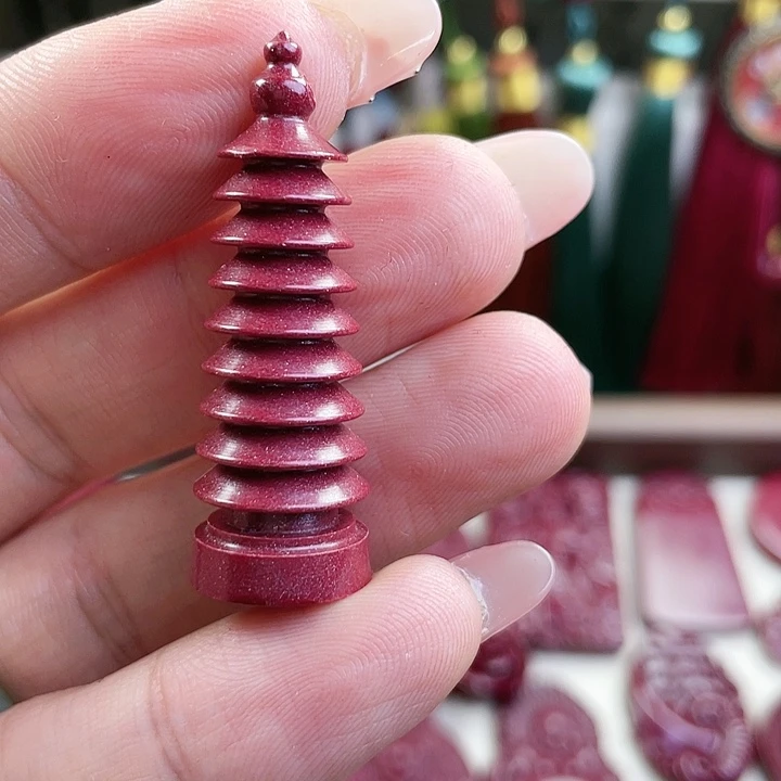 查罗石朱砂未镶嵌