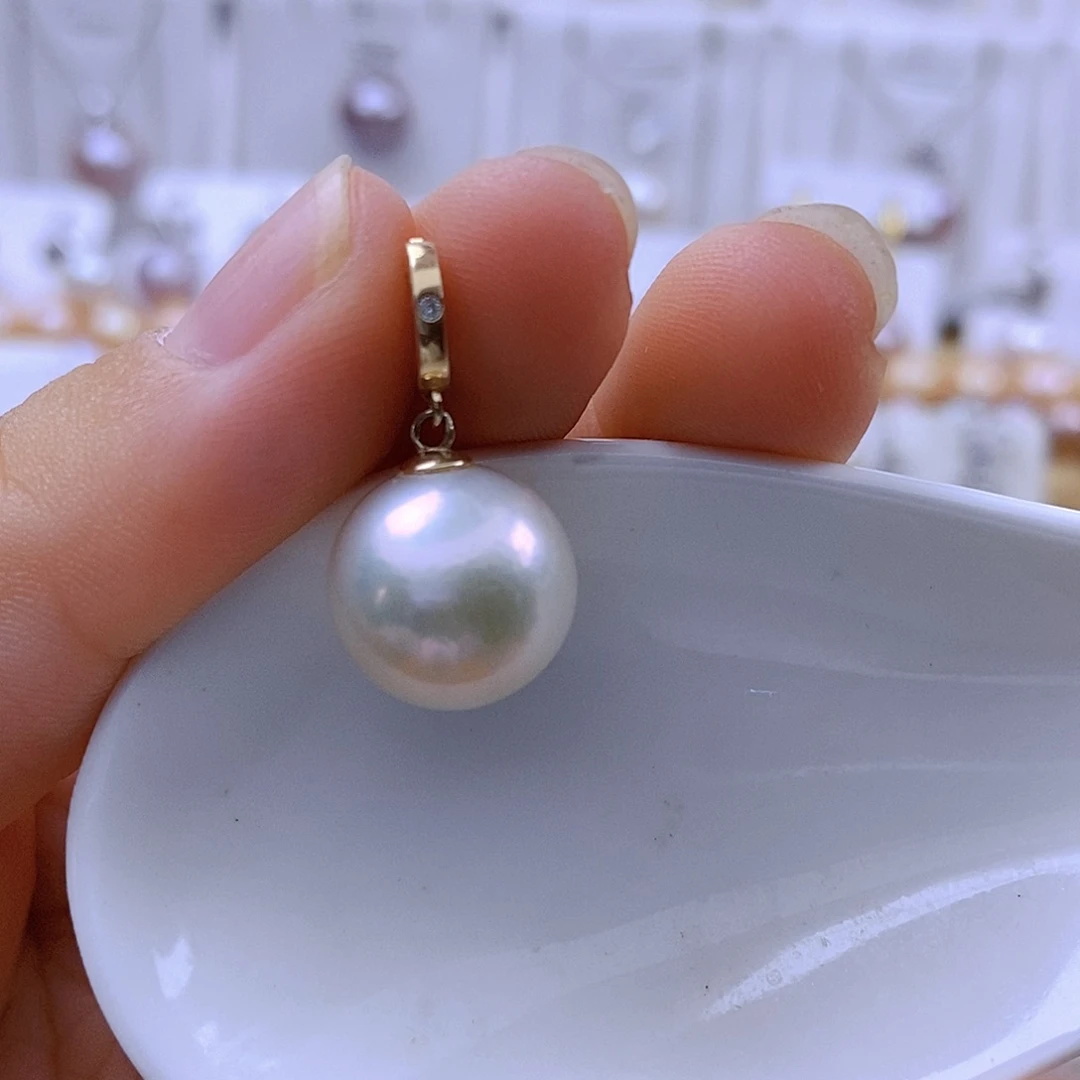 吊坠(赠链)淡水珍珠银S925镶嵌