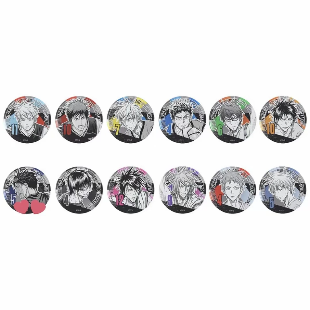 黑子的篮球 JS原画浮雕吧唧徽章（默认代拆）