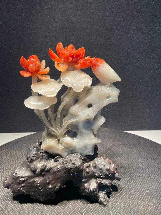 寿山石山水田黄印章印摆件貔貅手把件石雕工艺品入门玄关奇石山水