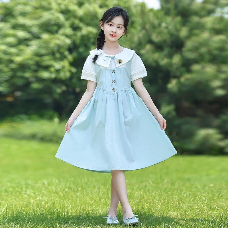 儿童连衣裙夏季薄款2025新款女孩洋气夏装休闲女童上档次夏款裙子