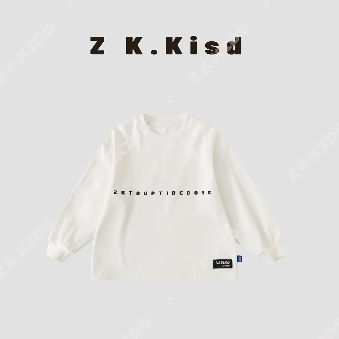 【Z&K】春秋中小童长袖儿童韩版百搭舒适简约休闲长袖卫衣ZK-121207
