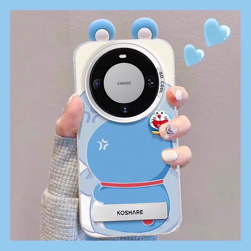 【进口硅胶】适用华为mate70pro手机壳可爱公仔彩绘pura80pro+新款