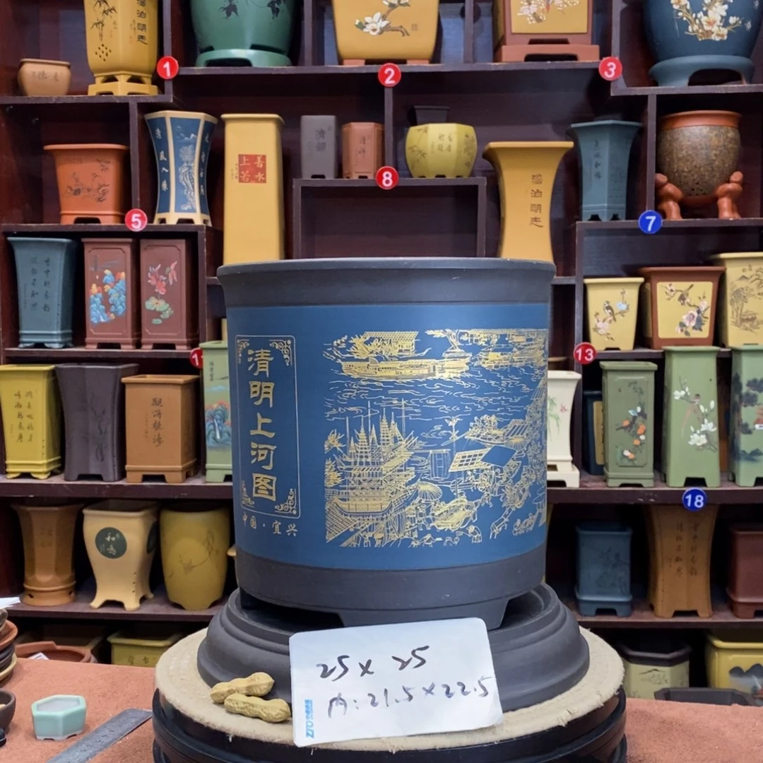 紫砂花盆紫砂花盆