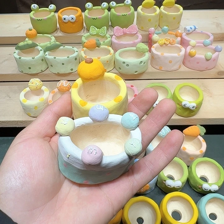 红陶C***_蘑菇889花盆