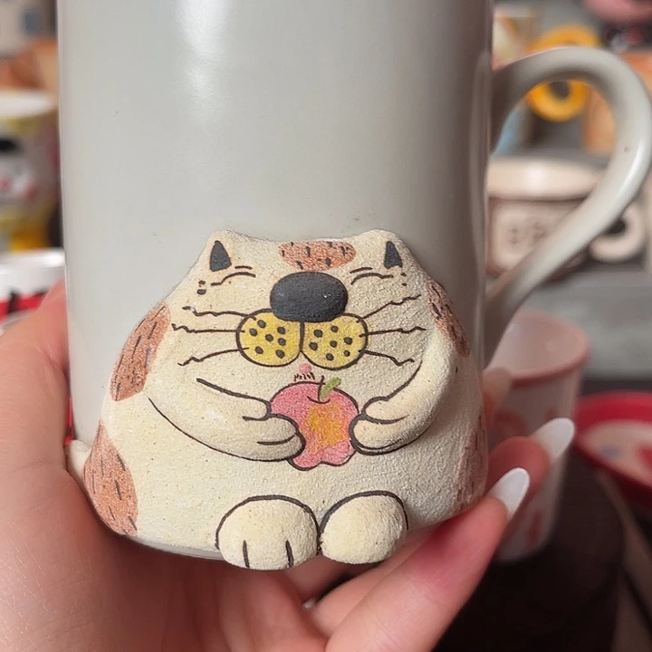 景德镇陶瓷可爱手绘杯