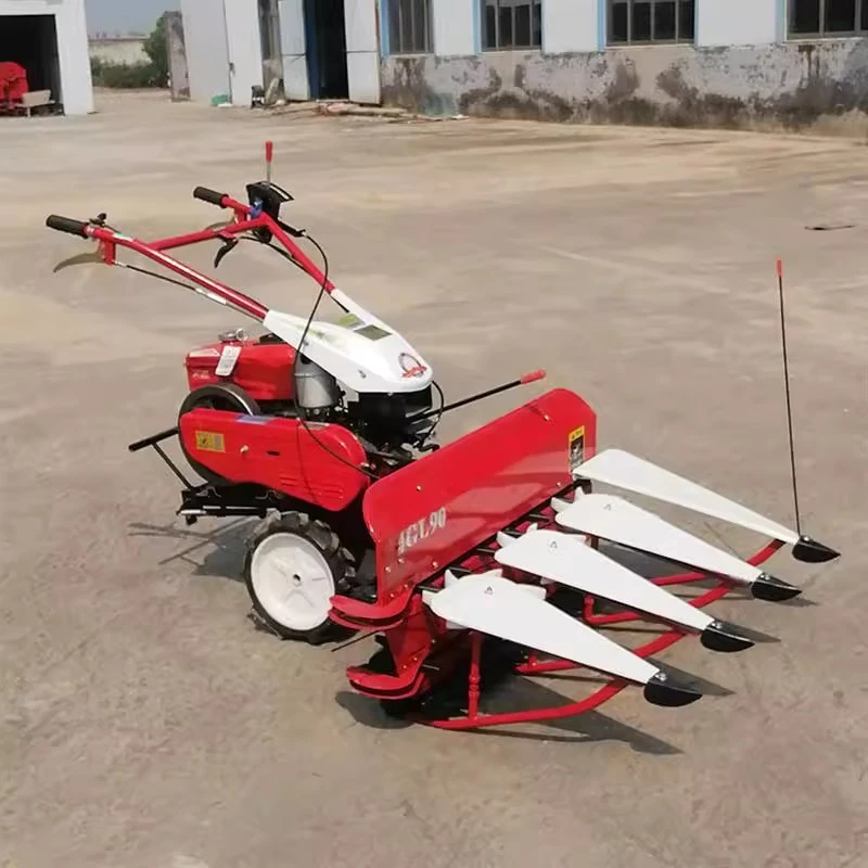 多功能手扶割晒机小麦青稞燕麦收割打捆一体机履带小型玉米收割机