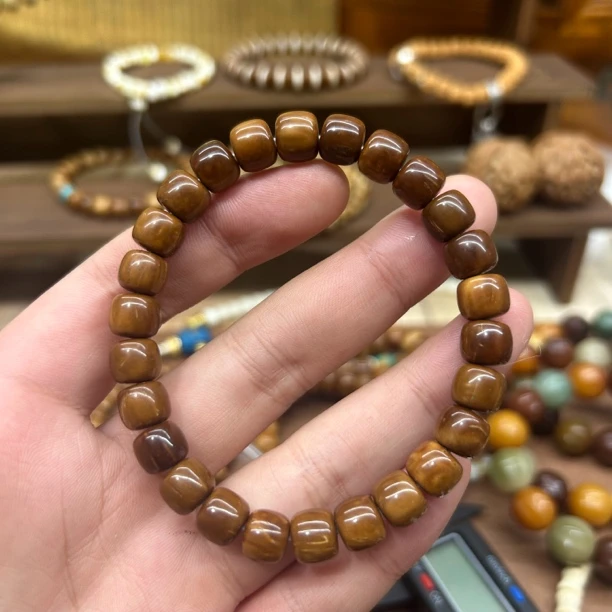 【木阳文创】库克89桶珠素单圈手串