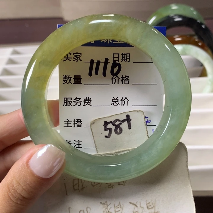 未镶嵌蛇纹石玉手镯1110