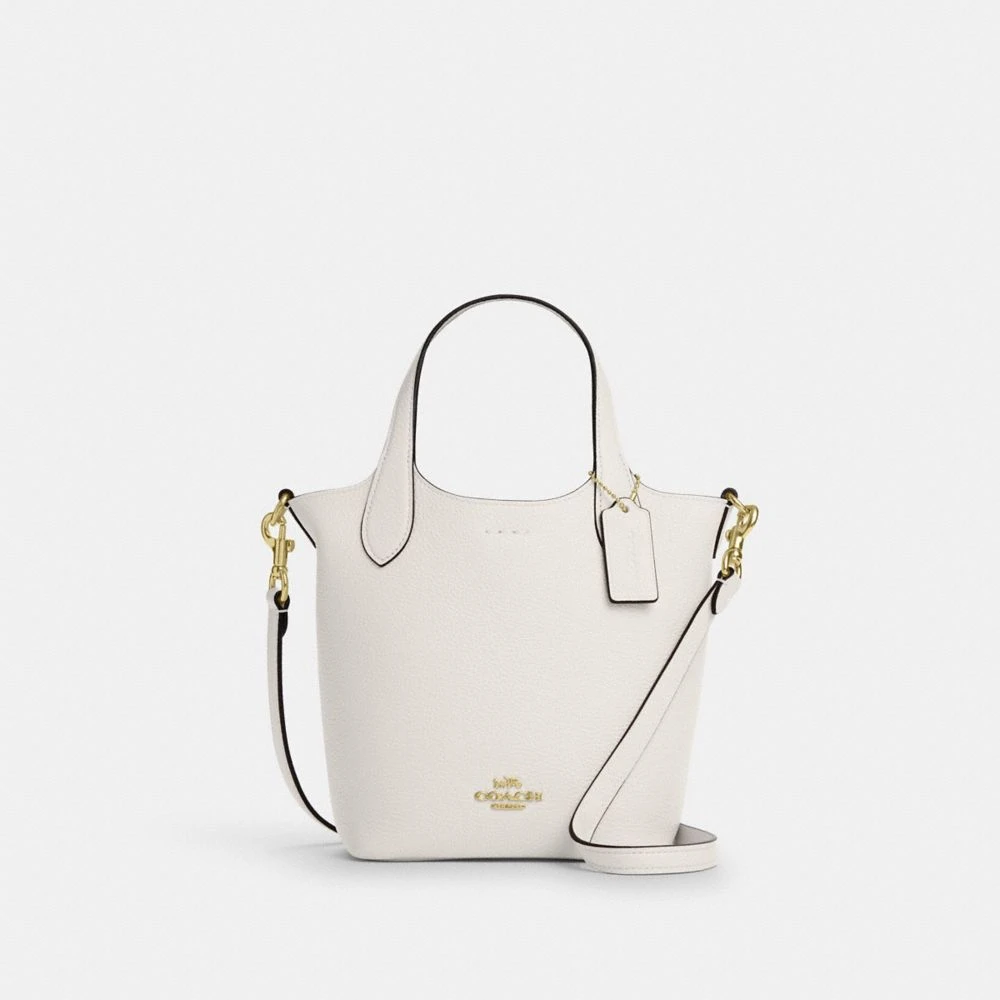 COACH/蔻驰HANNA女士白色单肩斜挎包水桶包 CR168 香港直发
