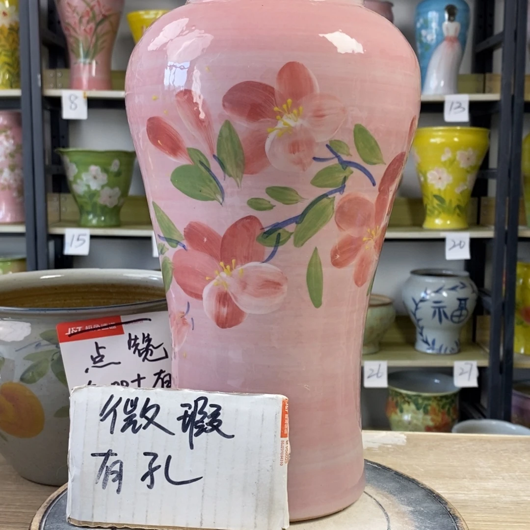 景德镇手工手绘陶瓷花盆