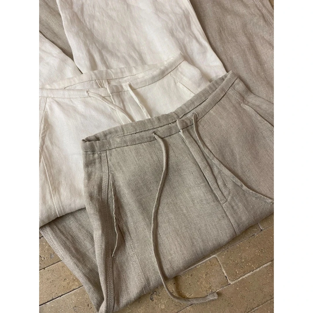 好穿！这条闭眼入~清冷侘寂弯刀阔腿裤女2025夏季显瘦百搭休闲裤子