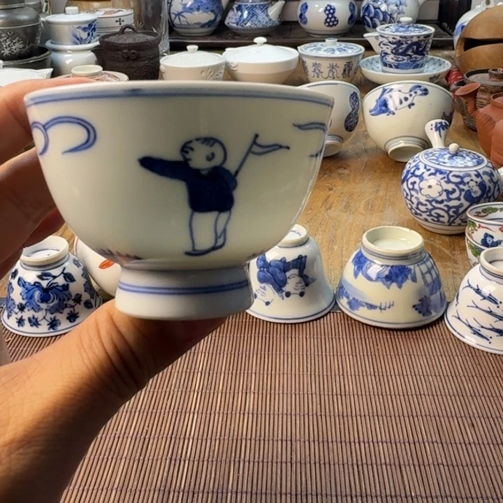 青花瓷器杯子茶具