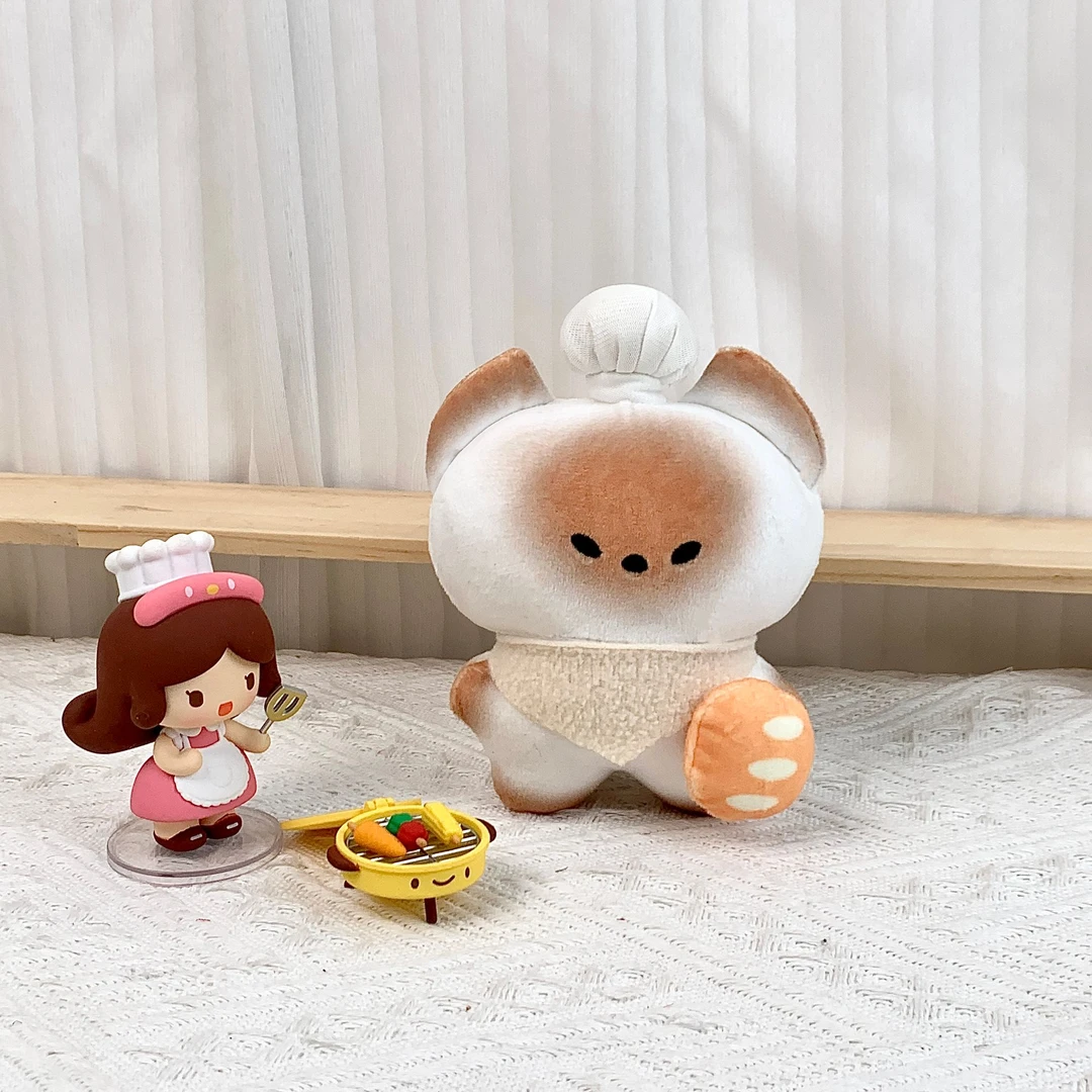 可爱烤面包馒头猫pupu毛绒玩偶公仔挂件少女心娃娃送礼生日礼物