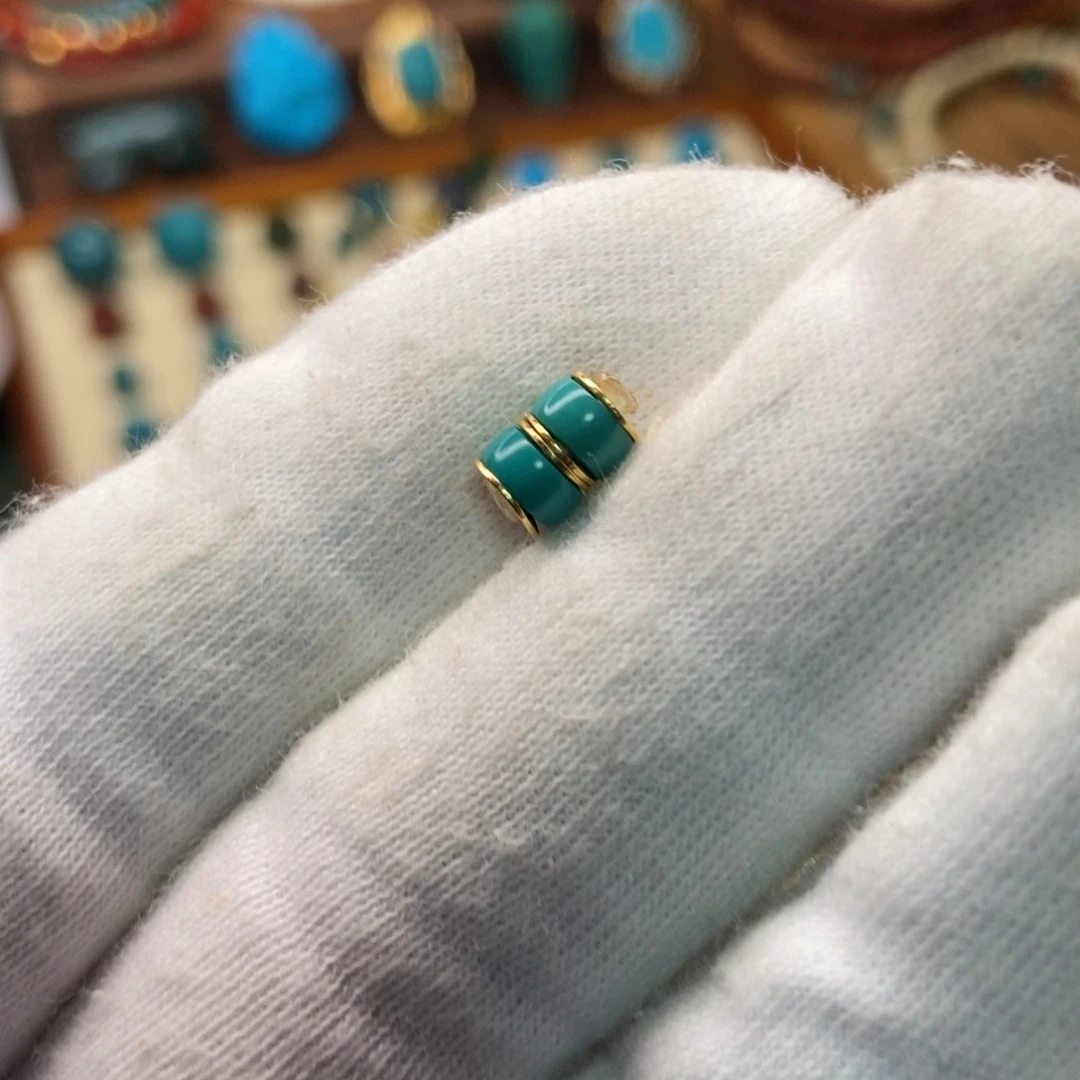 未镶嵌绿松石珠宝奇石5.5mm