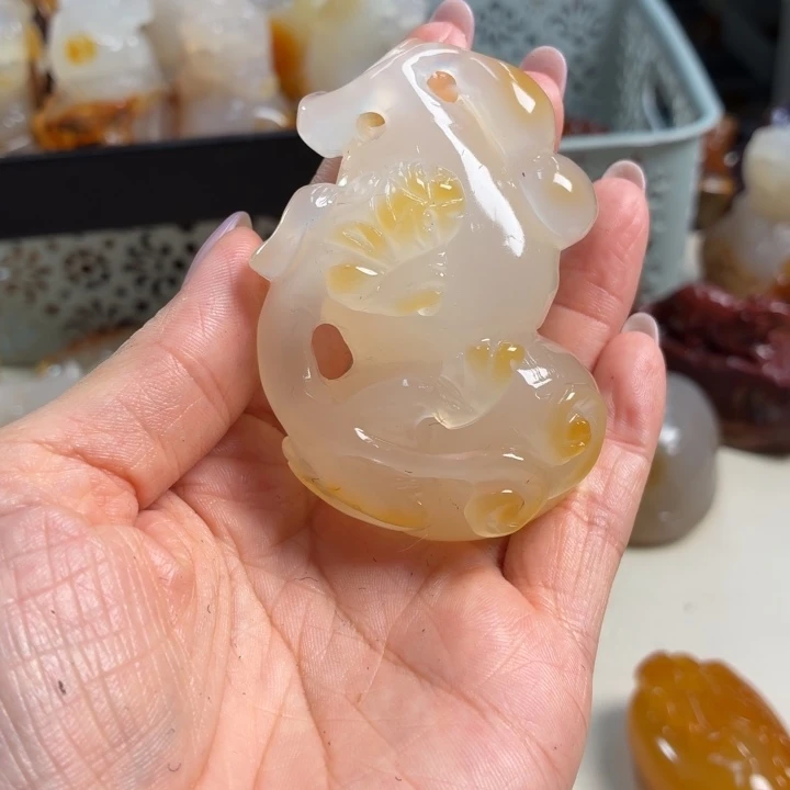 玛瑙/玉髓未镶嵌吊坠(不含链)
