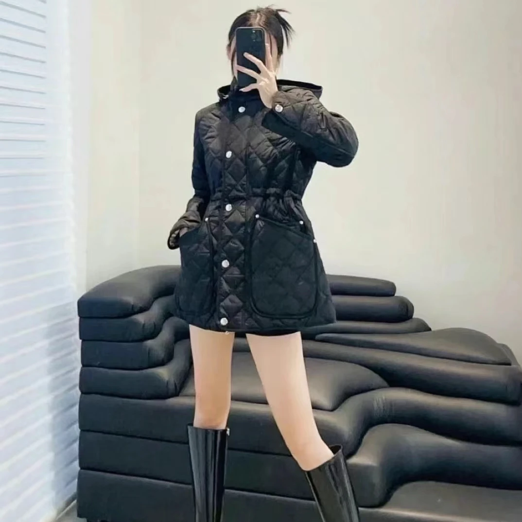 141    23年经典中长连帽抽绳款棉服