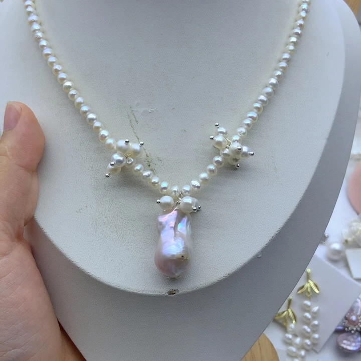 淡水珍珠未镶嵌颈饰