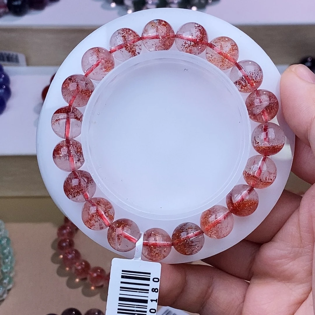 水晶手链未镶嵌芬达金草莓10mm