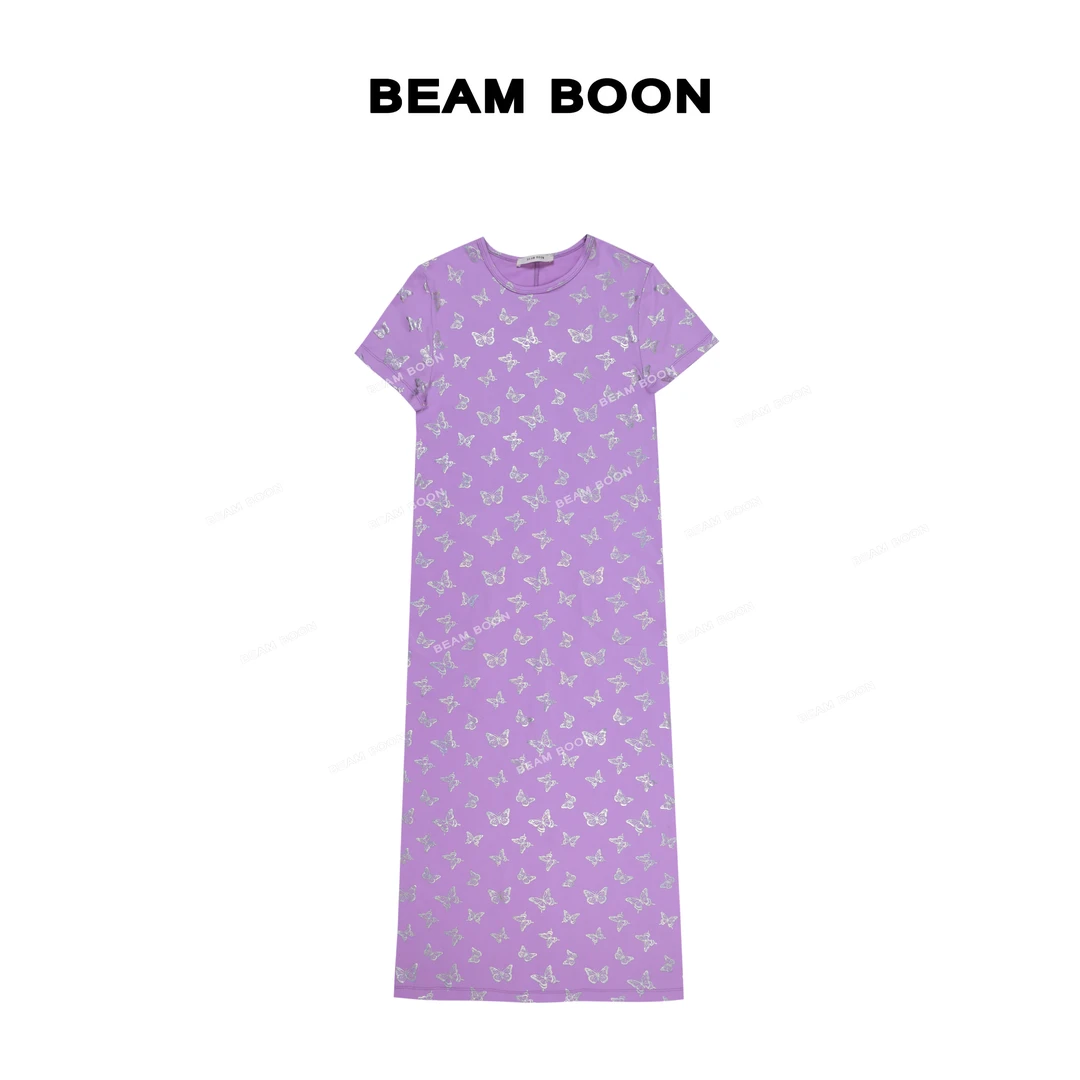 Beam Boon |【紫霞仙子】软糯舒适柔软弹力亲肤睡裙居家日常家居服