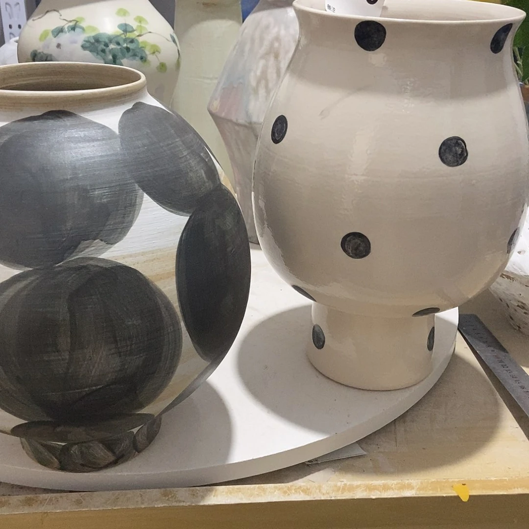 陶瓷财**程景德镇花瓶微瑕