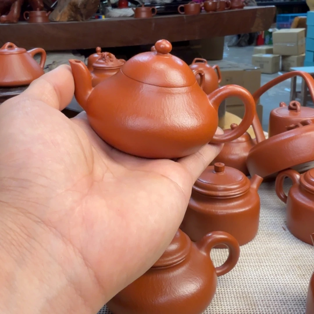 淡***味紫砂壶全手工制作梨型
