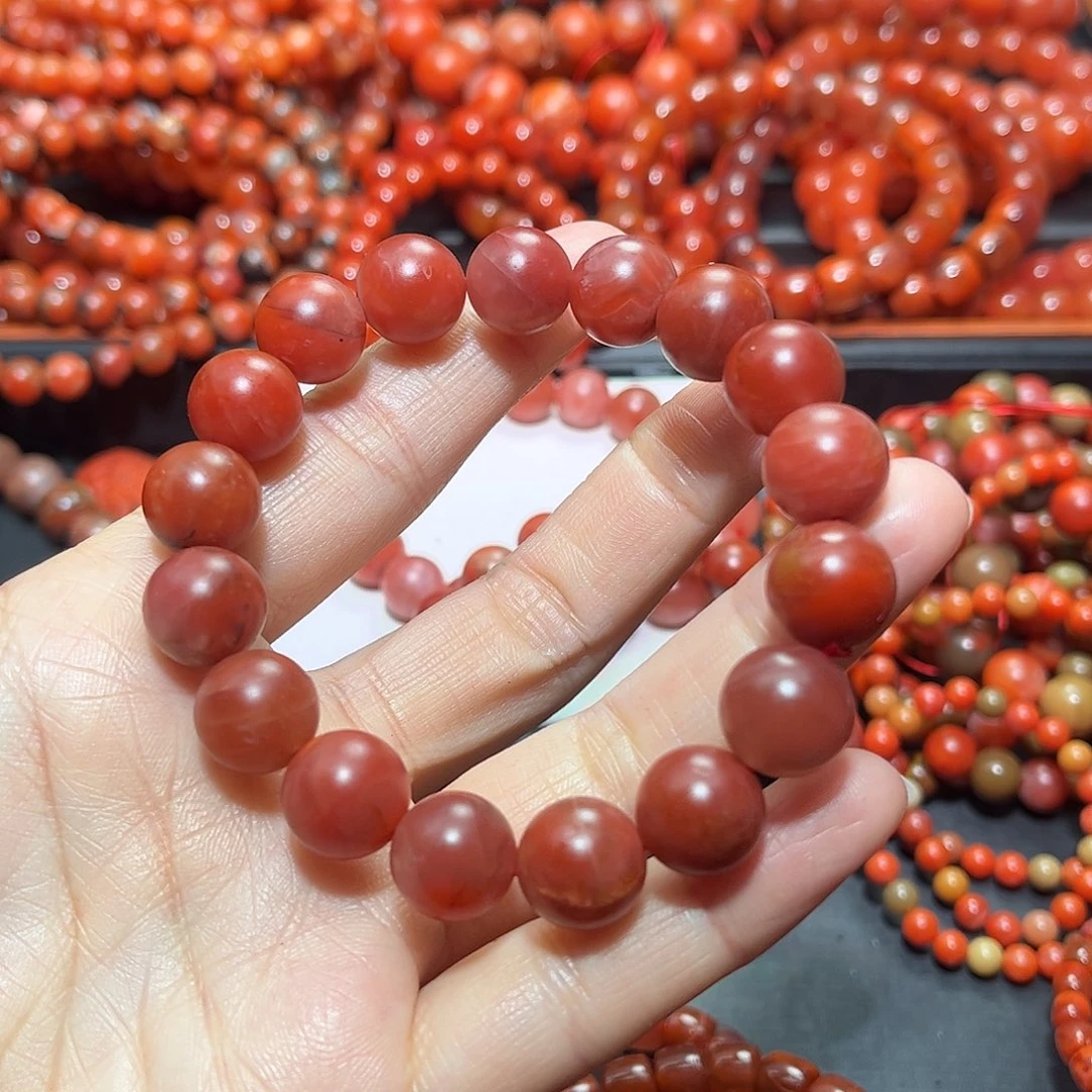 南红玛瑙手链未镶嵌