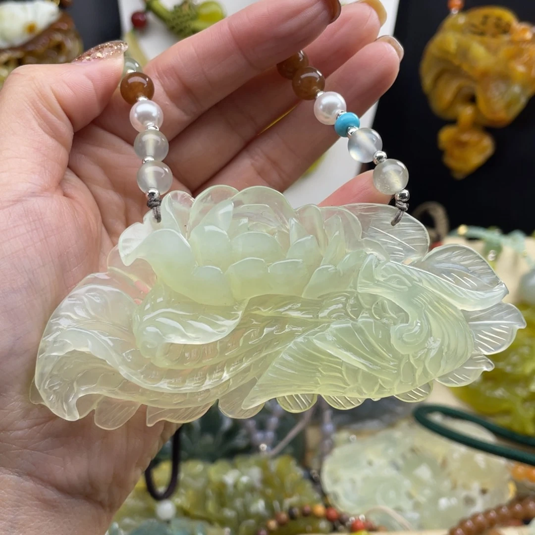 未镶嵌岫玉项链8888