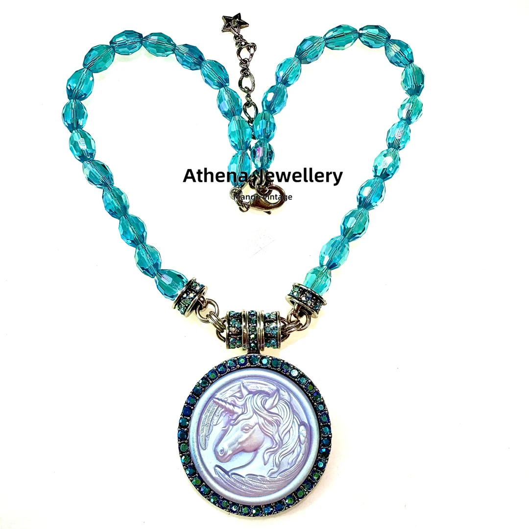 铜合金项链 KirksFolly独角兽项链轻奢镶嵌时尚气质【正品中古】2