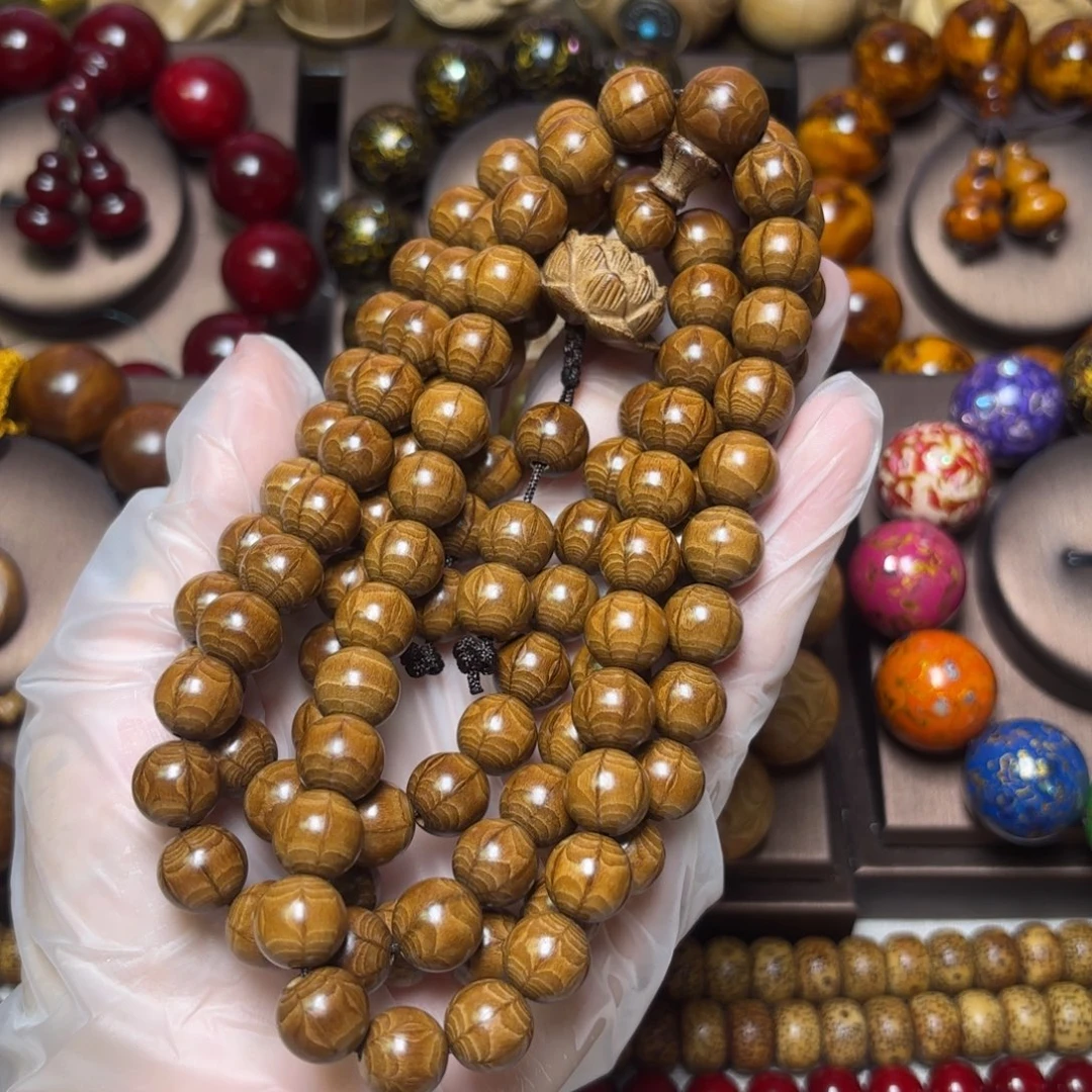 手串/手链六道木10*108天花板陈化老料莲花款