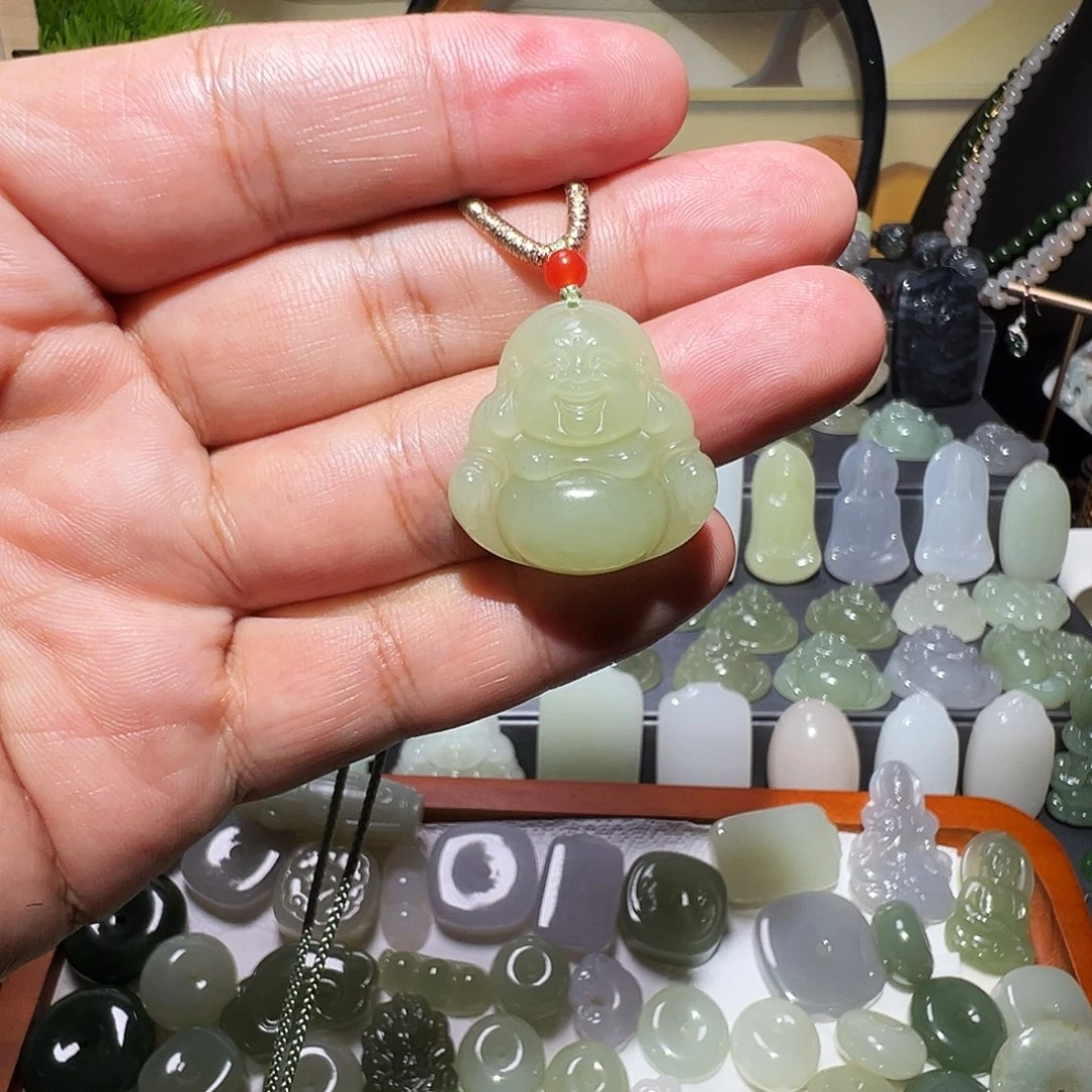 蓼***蔚和田玉未镶嵌吊坠(不含链)