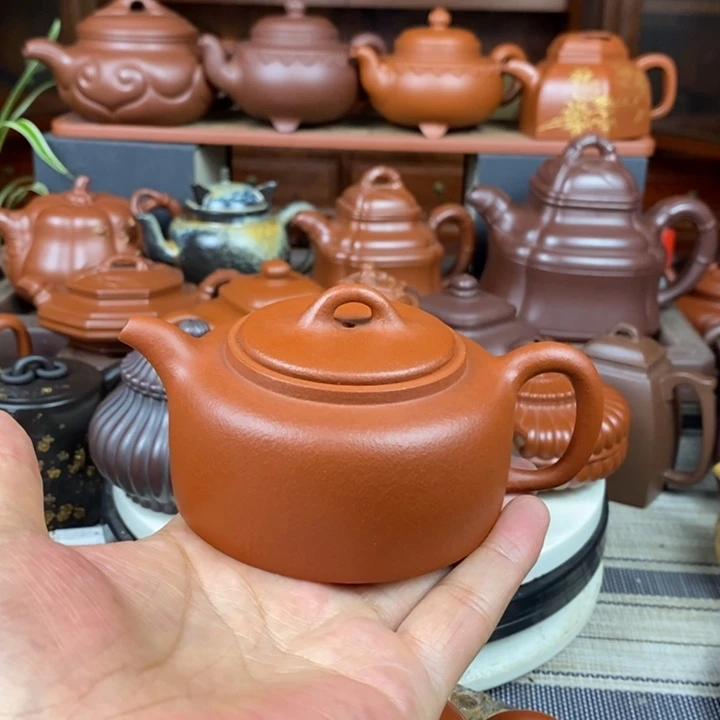 茶壶紫砂曼生井栏180cc原矿一厂老红土特价