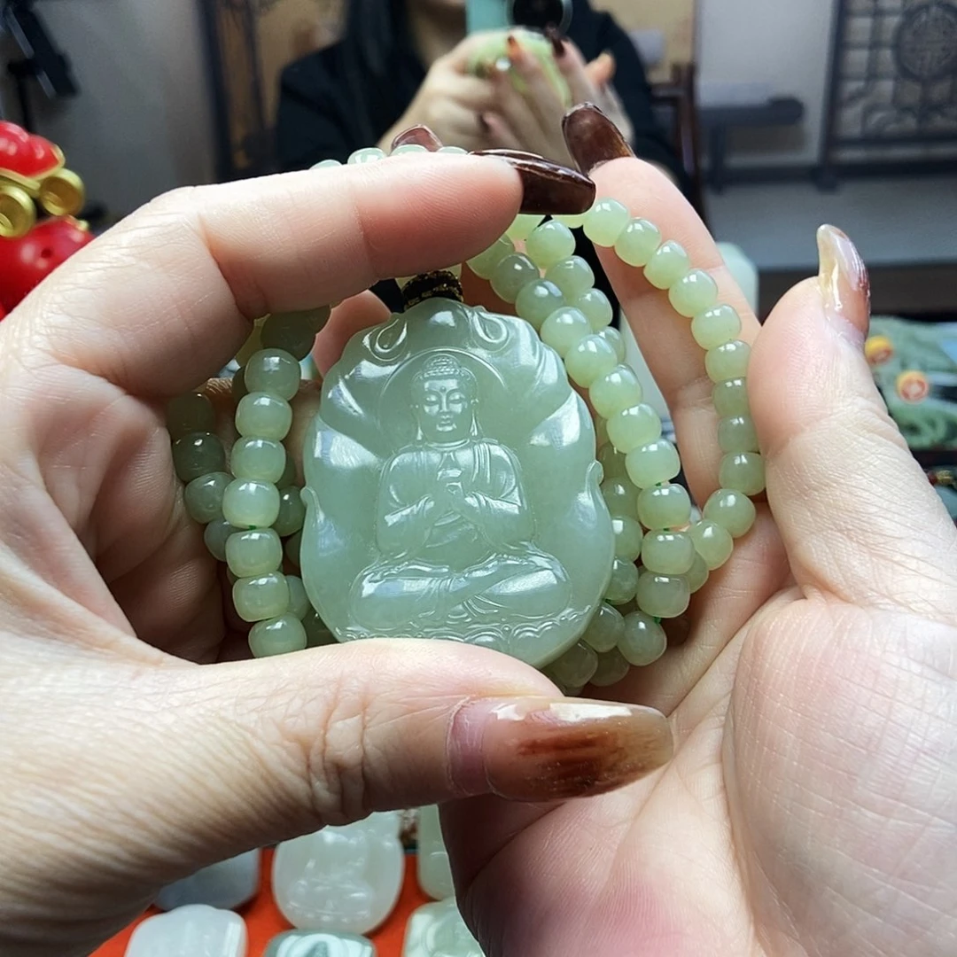 颈饰未镶嵌和田玉8****）