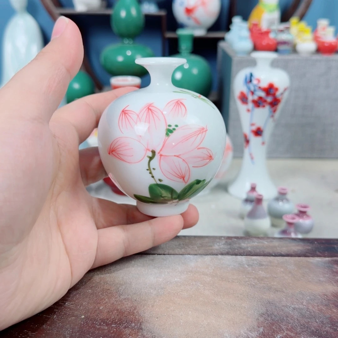 陶瓷手工小花器摆件