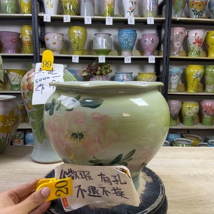 景德镇高温陶瓷花盆