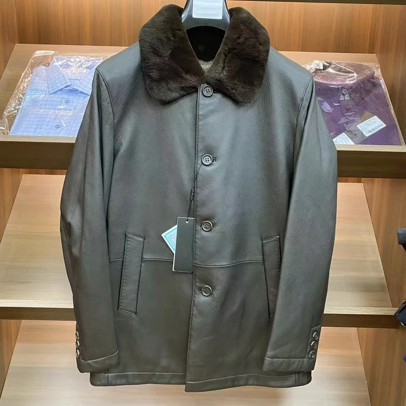 H1133凯冬男皮衣  商务休闲年关牛货