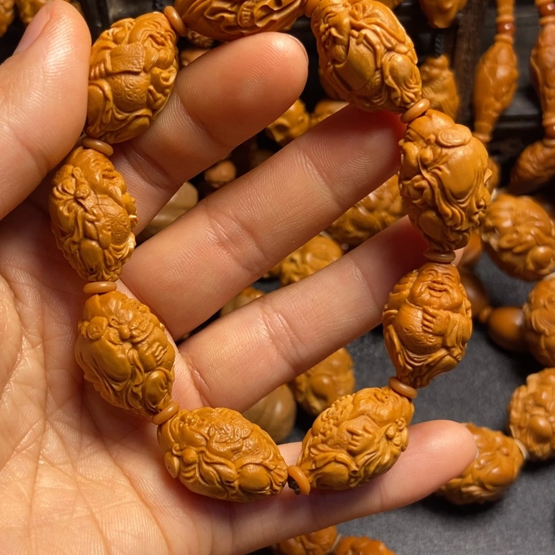 【闪购商品】手串/手链橄榄核八方财神