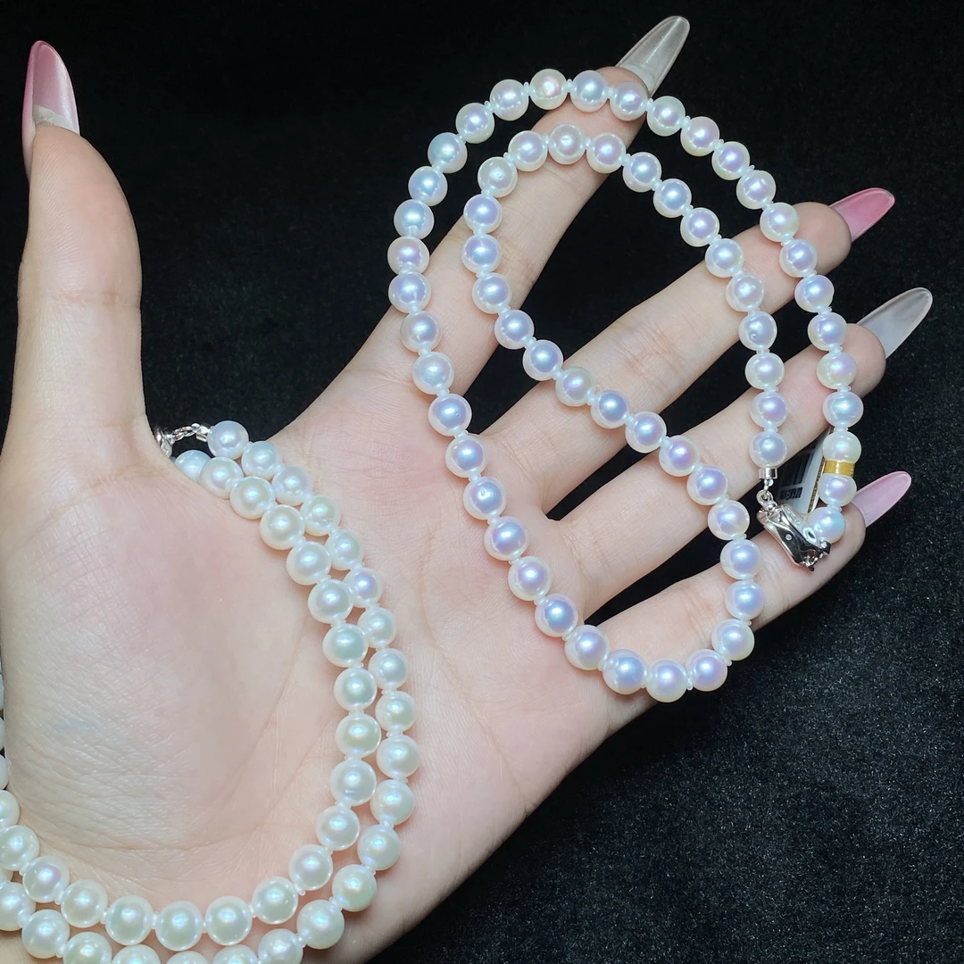 【小北好物】淡水珍珠项链尺寸约6mm+【多样性发一件】QJ18X25