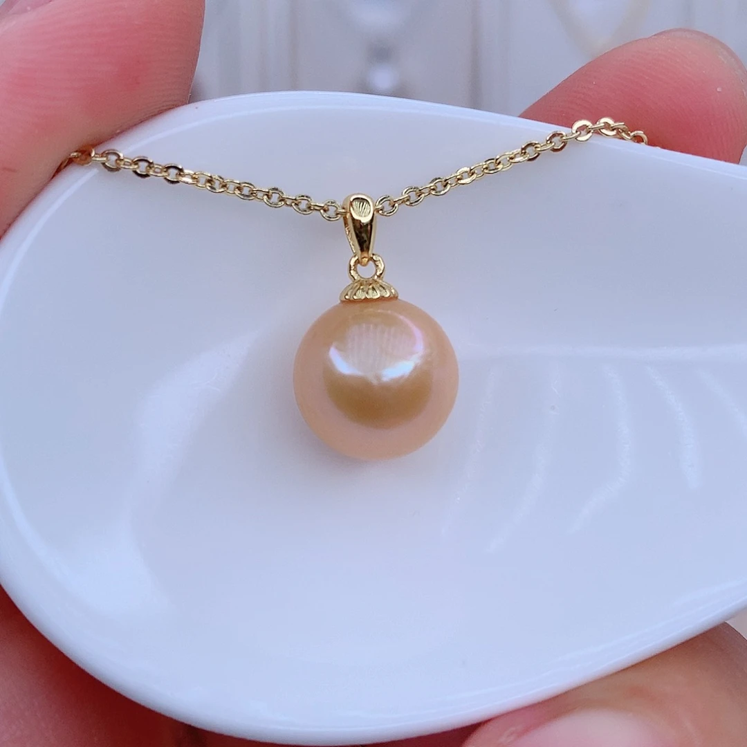 银S925镶嵌淡水珍珠颈饰